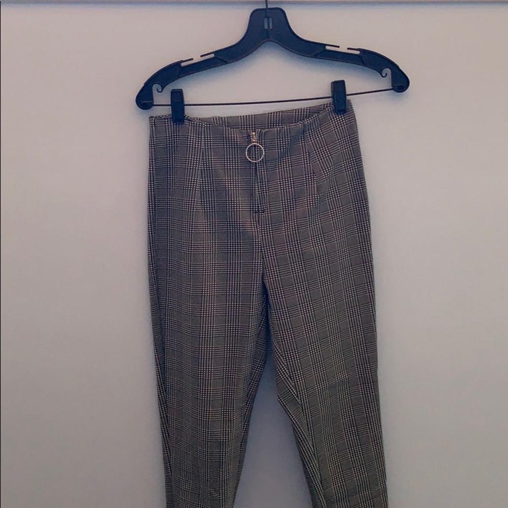 Plaid high wasted